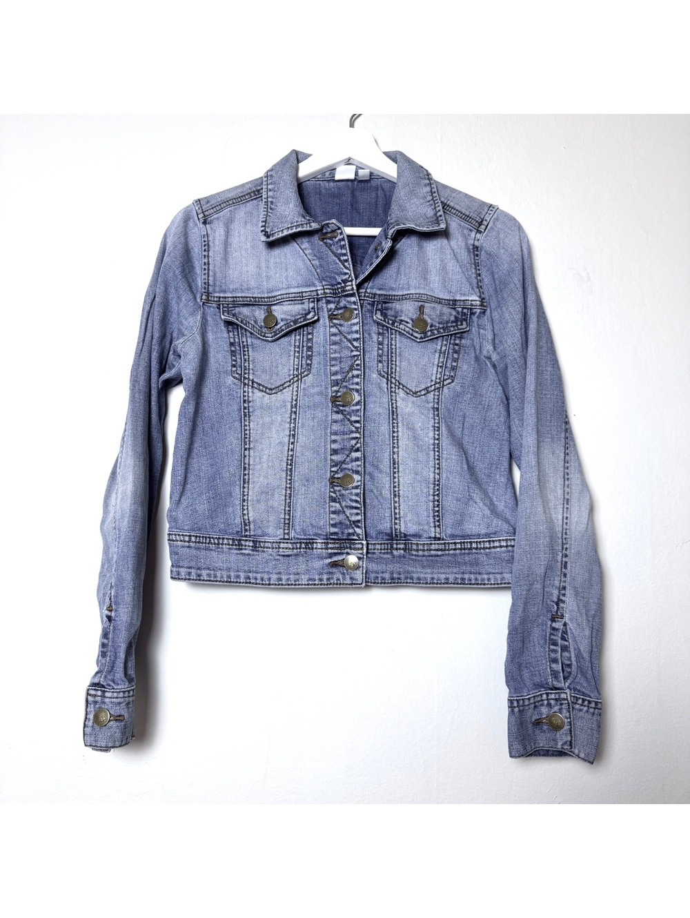 Nordstrom BP denim trucker jacket cropped size S